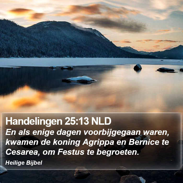 Handelingen 25:13 NLD Bible Study