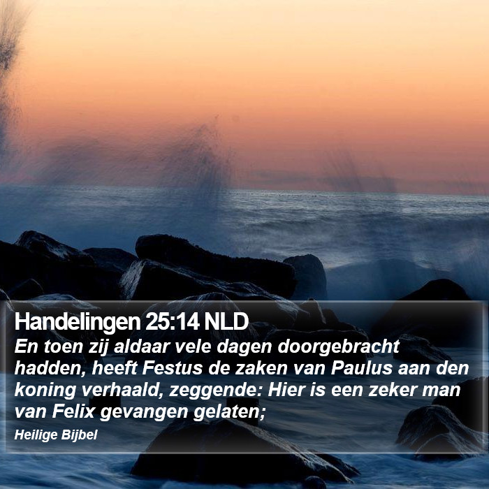 Handelingen 25:14 NLD Bible Study