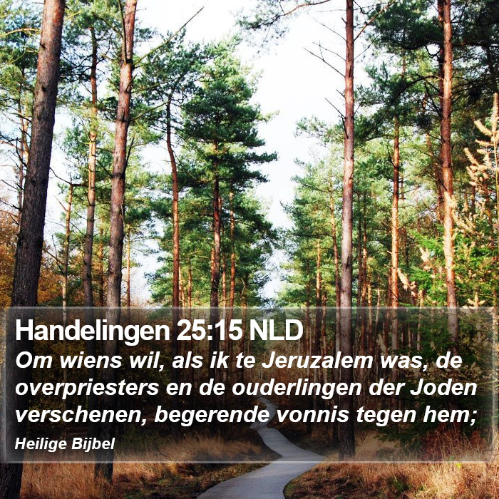 Handelingen 25:15 NLD Bible Study