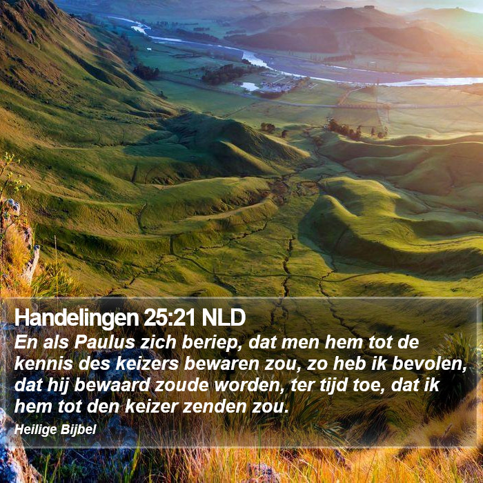 Handelingen 25:21 NLD Bible Study