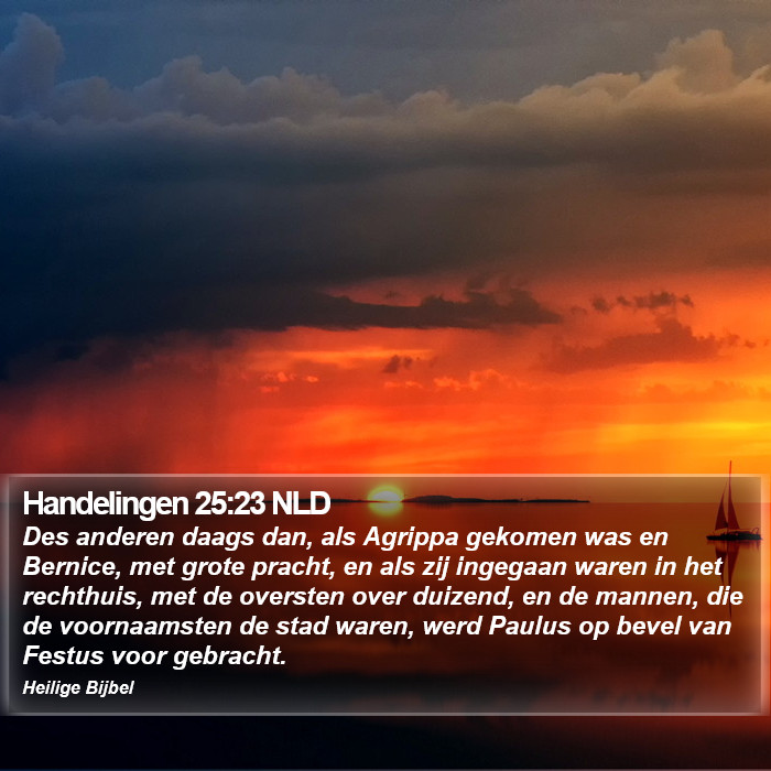 Handelingen 25:23 NLD Bible Study