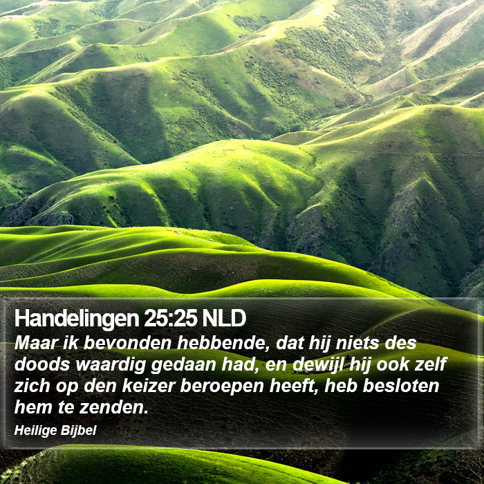 Handelingen 25:25 NLD Bible Study