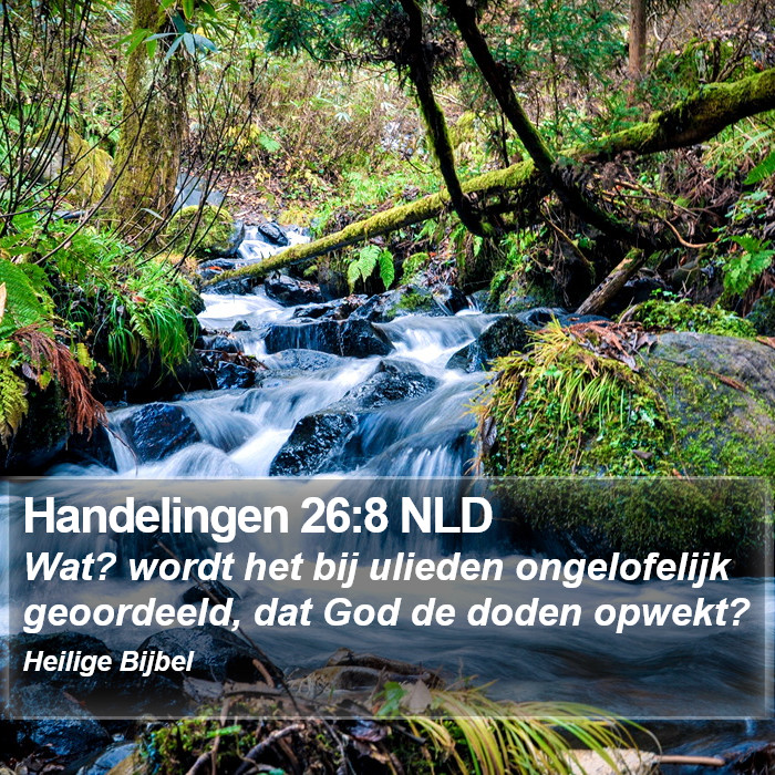 Handelingen 26:8 NLD Bible Study