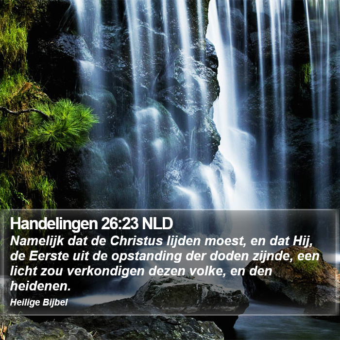 Handelingen 26:23 NLD Bible Study