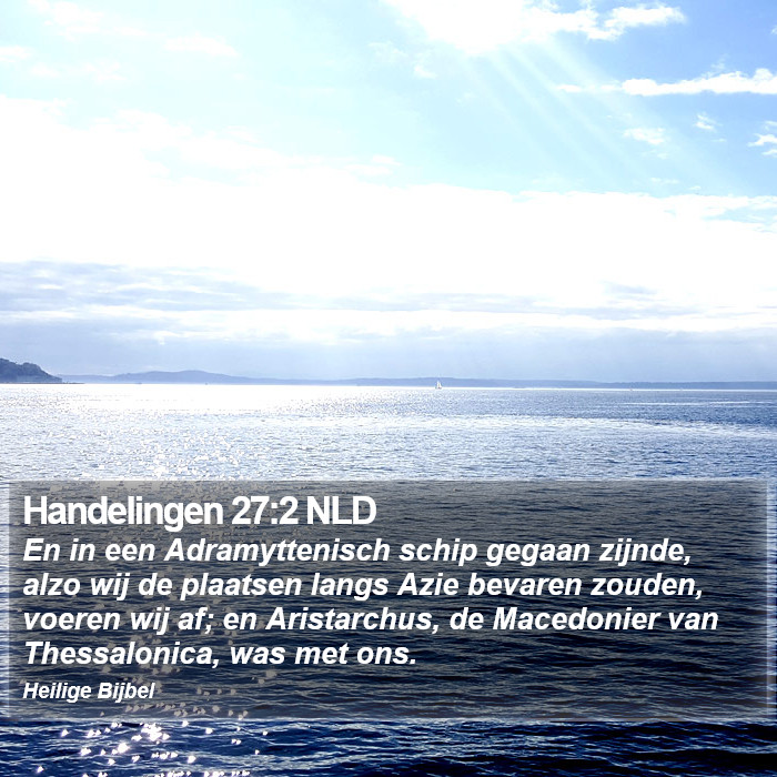 Handelingen 27:2 NLD Bible Study