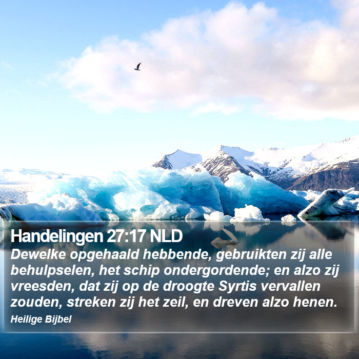 Handelingen 27:17 NLD Bible Study