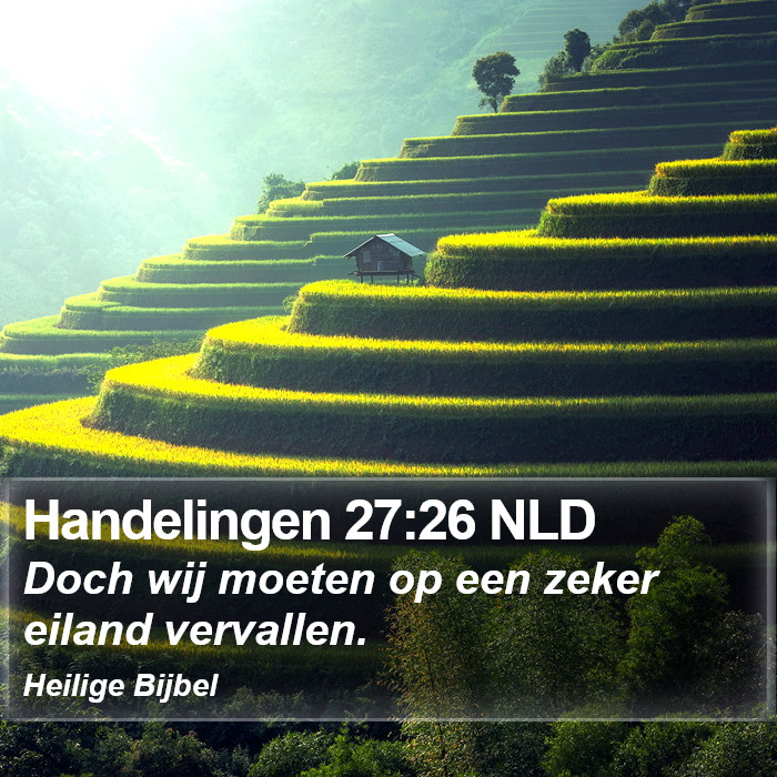 Handelingen 27:26 NLD Bible Study