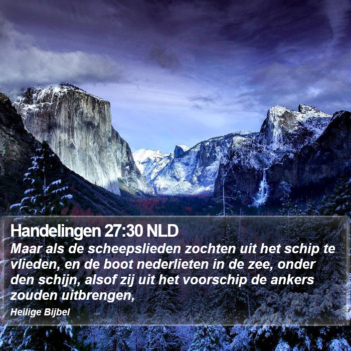 Handelingen 27:30 NLD Bible Study
