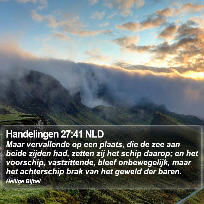 Handelingen 27:41 NLD Bible Study