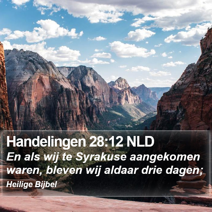 Handelingen 28:12 NLD Bible Study