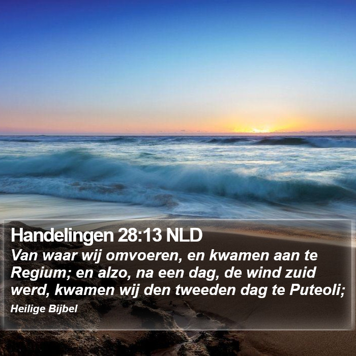 Handelingen 28:13 NLD Bible Study