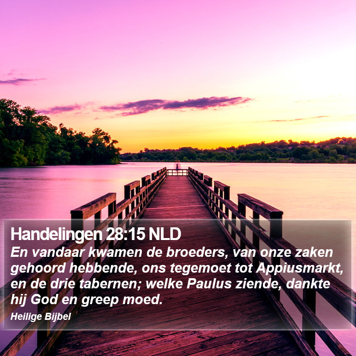 Handelingen 28:15 NLD Bible Study