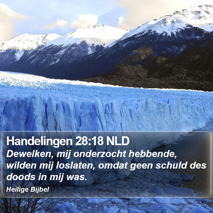 Handelingen 28:18 NLD Bible Study