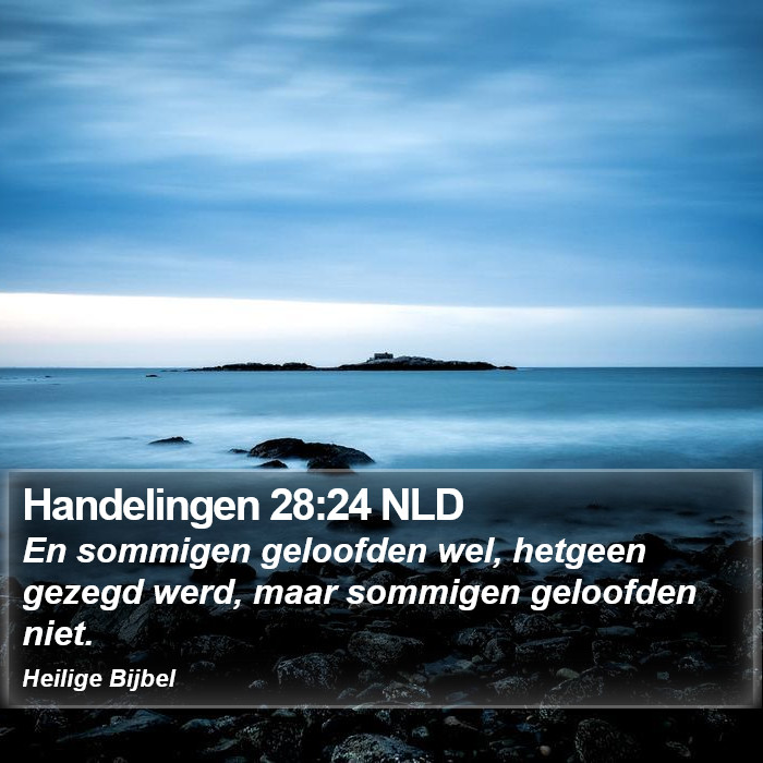 Handelingen 28:24 NLD Bible Study