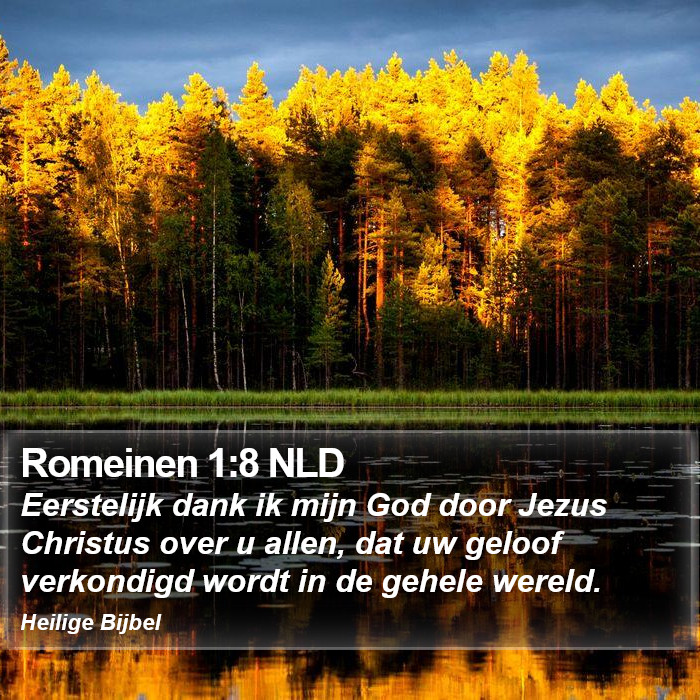 Romeinen 1:8 NLD Bible Study