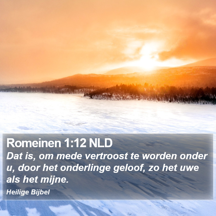 Romeinen 1:12 NLD Bible Study