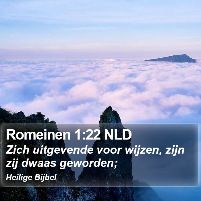 Romeinen 1:22 NLD Bible Study