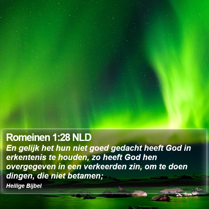 Romeinen 1:28 NLD Bible Study