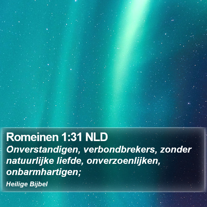 Romeinen 1:31 NLD Bible Study