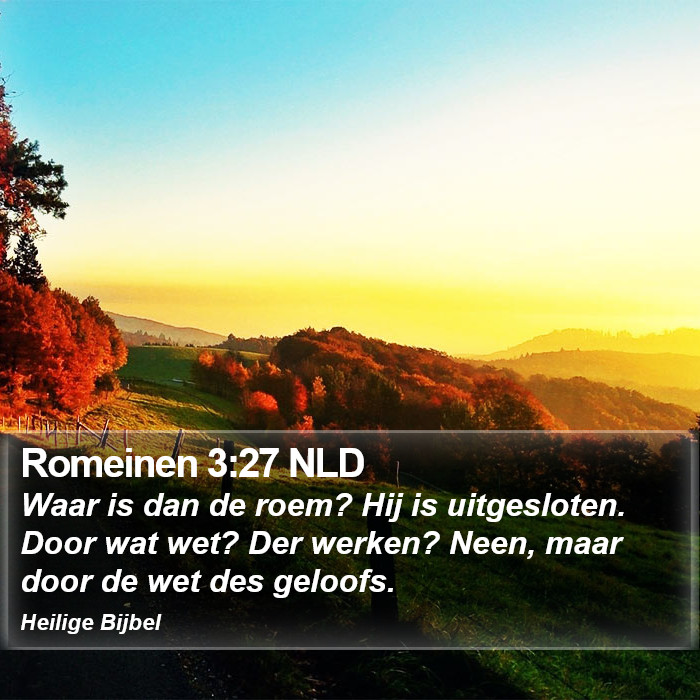 Romeinen 3:27 NLD Bible Study