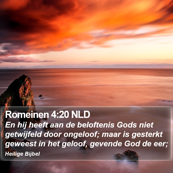 Romeinen 4:20 NLD Bible Study