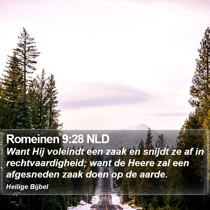 Romeinen 9:28 NLD Bible Study