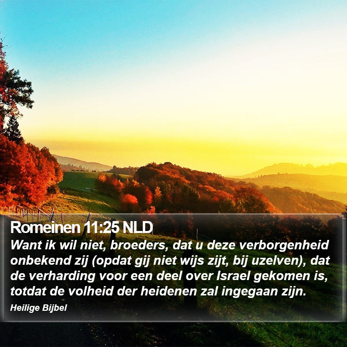 Romeinen 11:25 NLD Bible Study