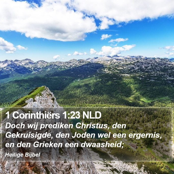 1 Corinthiërs 1:23 NLD Bible Study