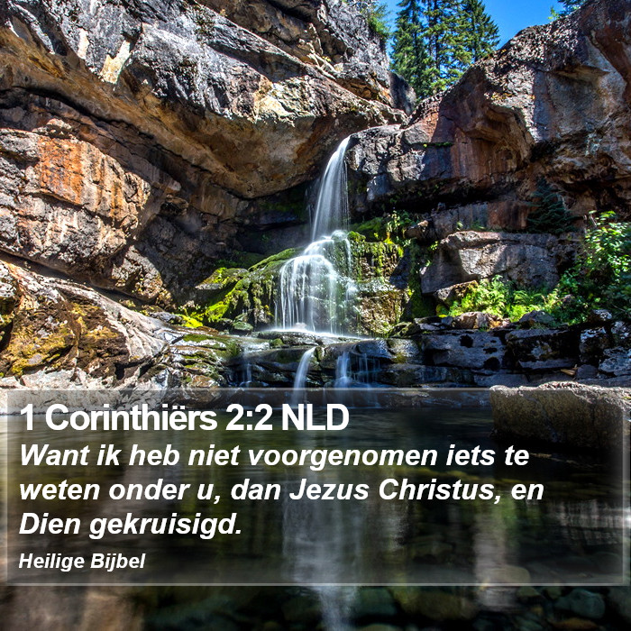 1 Corinthiërs 2:2 NLD Bible Study