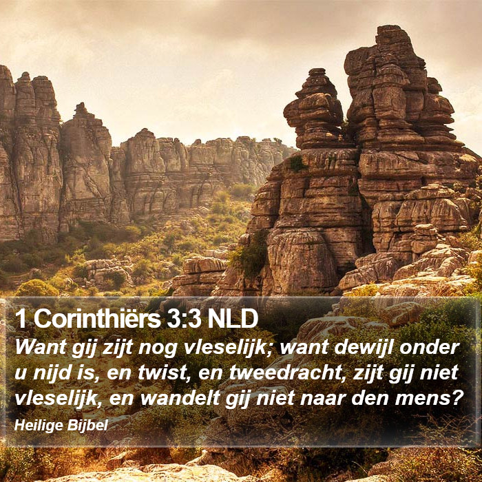 1 Corinthiërs 3:3 NLD Bible Study