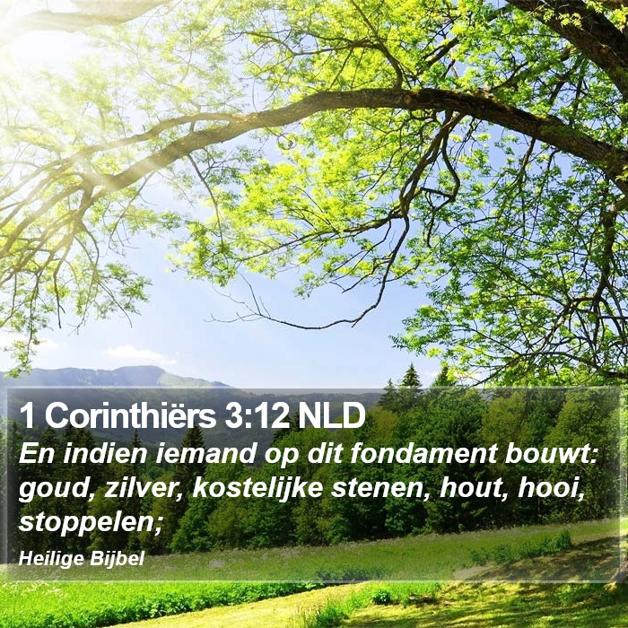 1 Corinthiërs 3:12 NLD Bible Study