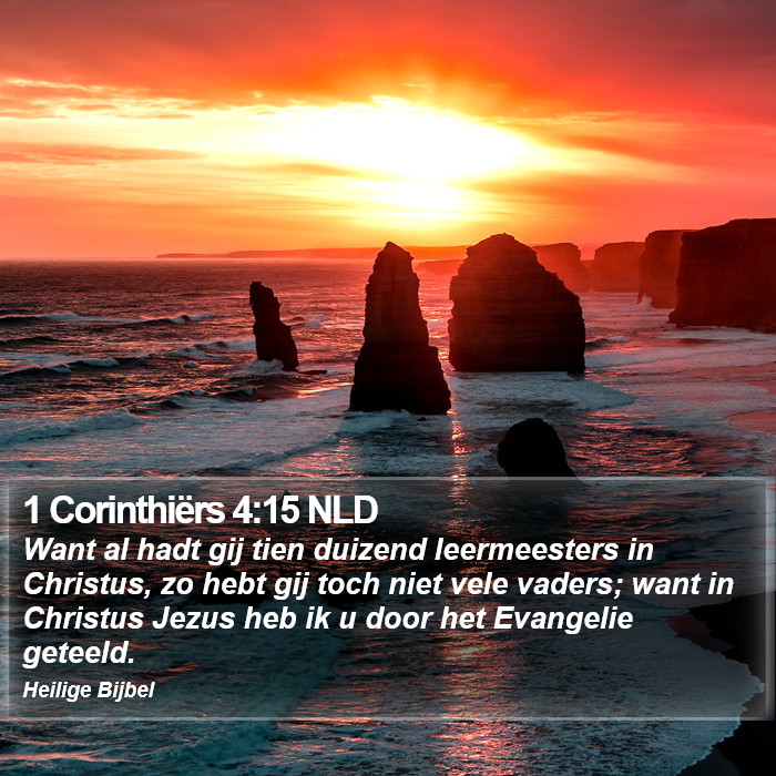 1 Corinthiërs 4:15 NLD Bible Study