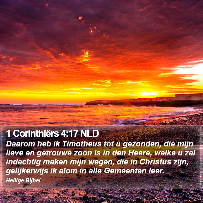 1 Corinthiërs 4:17 NLD Bible Study