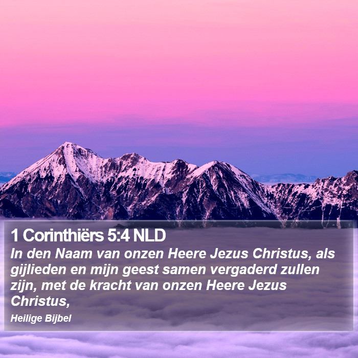 1 Corinthiërs 5:4 NLD Bible Study