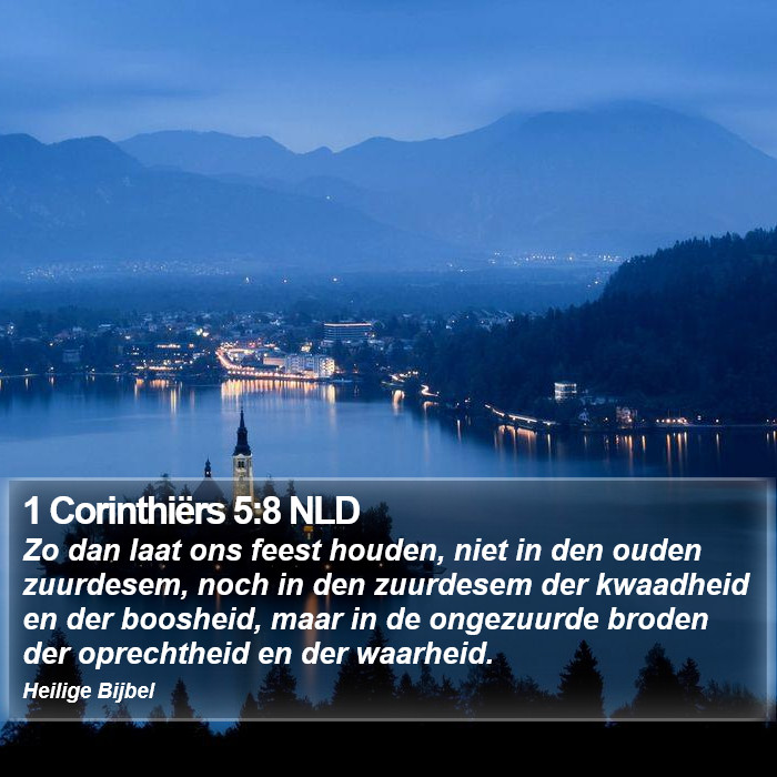 1 Corinthiërs 5:8 NLD Bible Study