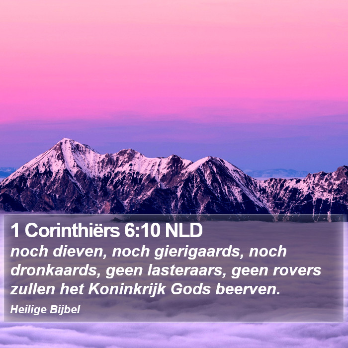 1 Corinthiërs 6:10 NLD Bible Study