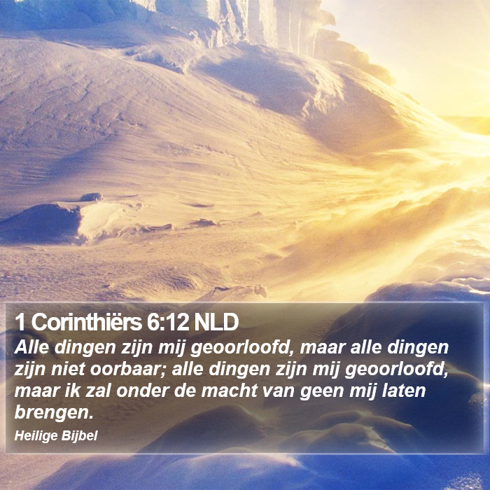 1 Corinthiërs 6:12 NLD Bible Study