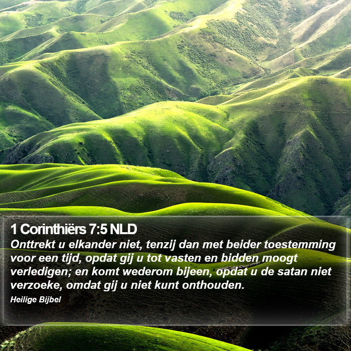 1 Corinthiërs 7:5 NLD Bible Study