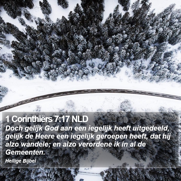 1 Corinthiërs 7:17 NLD Bible Study