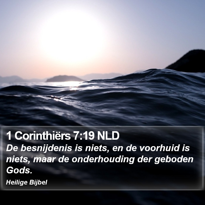 1 Corinthiërs 7:19 NLD Bible Study
