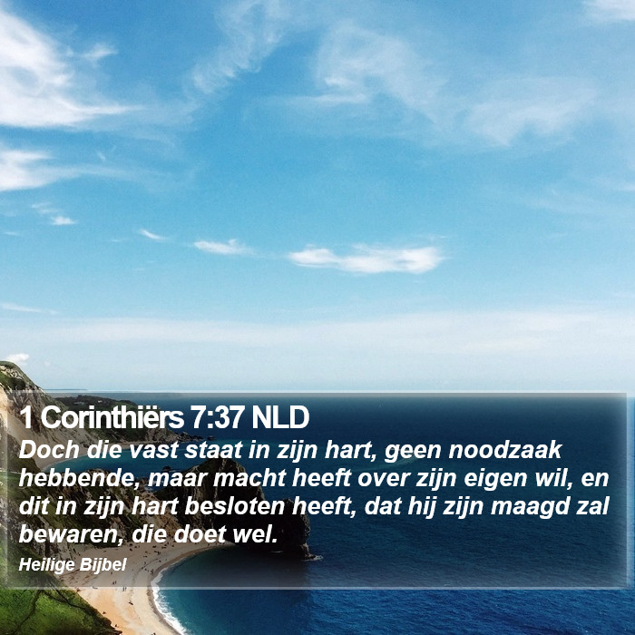 1 Corinthiërs 7:37 NLD Bible Study
