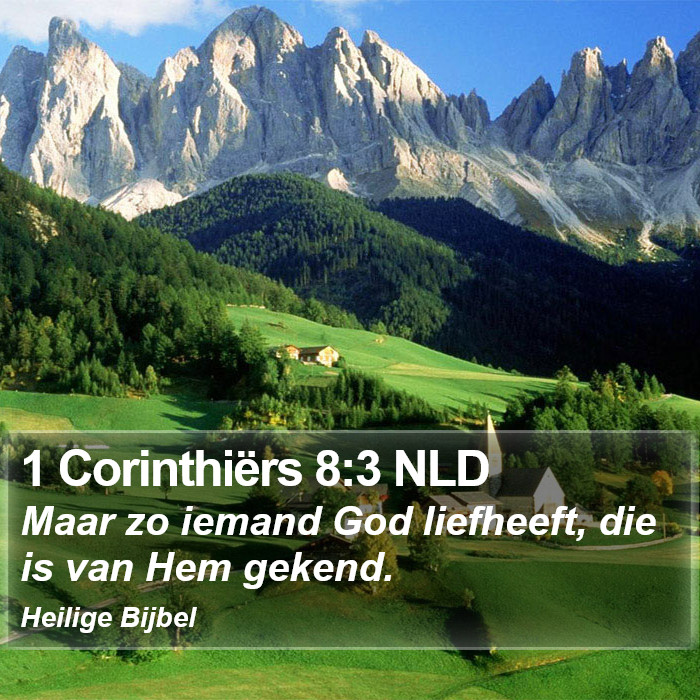 1 Corinthiërs 8:3 NLD Bible Study