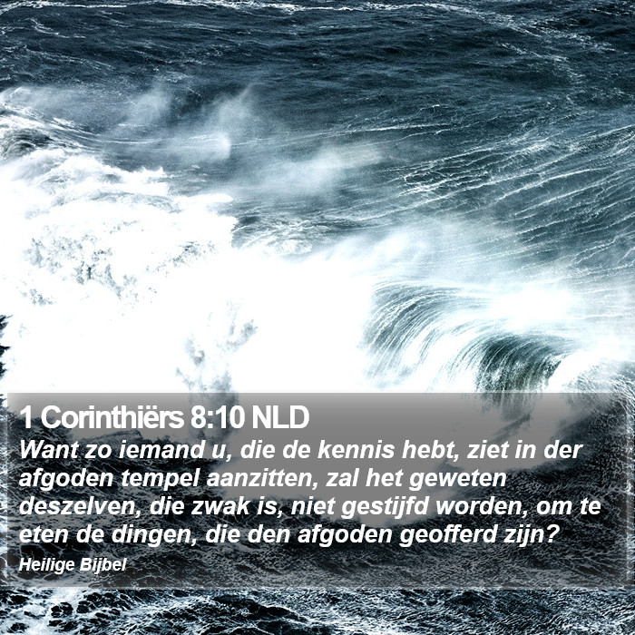 1 Corinthiërs 8:10 NLD Bible Study