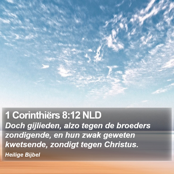 1 Corinthiërs 8:12 NLD Bible Study