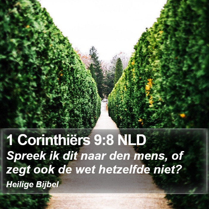 1 Corinthiërs 9:8 NLD Bible Study