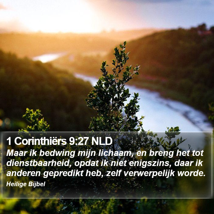 1 Corinthiërs 9:27 NLD Bible Study