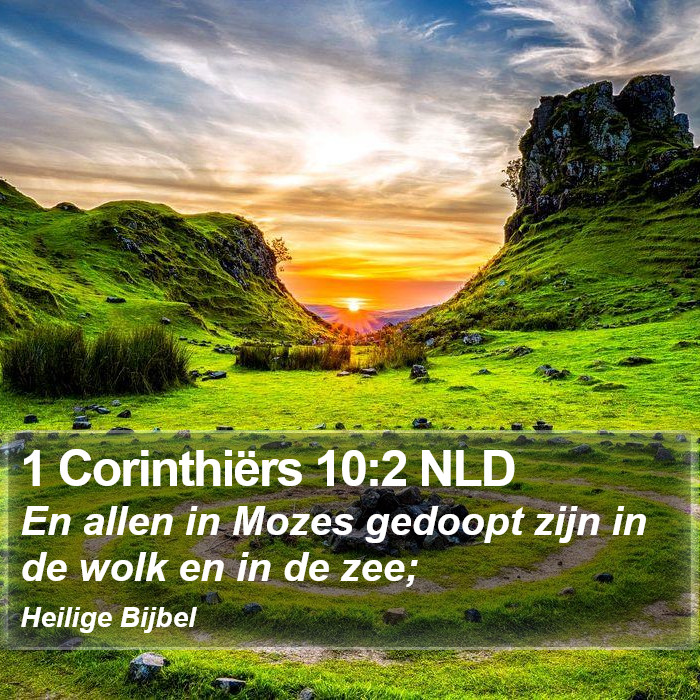 1 Corinthiërs 10:2 NLD Bible Study