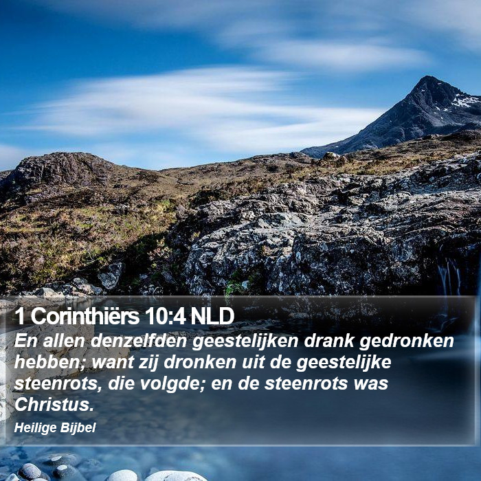 1 Corinthiërs 10:4 NLD Bible Study