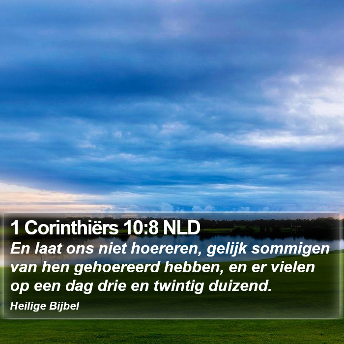 1 Corinthiërs 10:8 NLD Bible Study