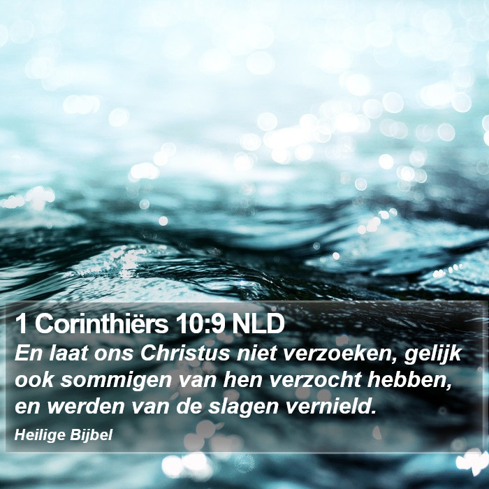 1 Corinthiërs 10:9 NLD Bible Study
